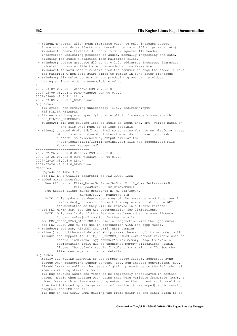 Google Flix Engine Linux Reference Manual User Manual | Page 368 / 545