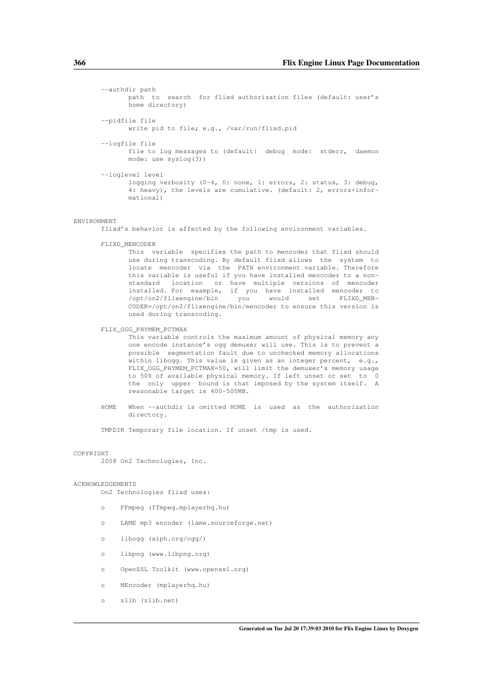 Google Flix Engine Linux Reference Manual User Manual | Page 372 / 545