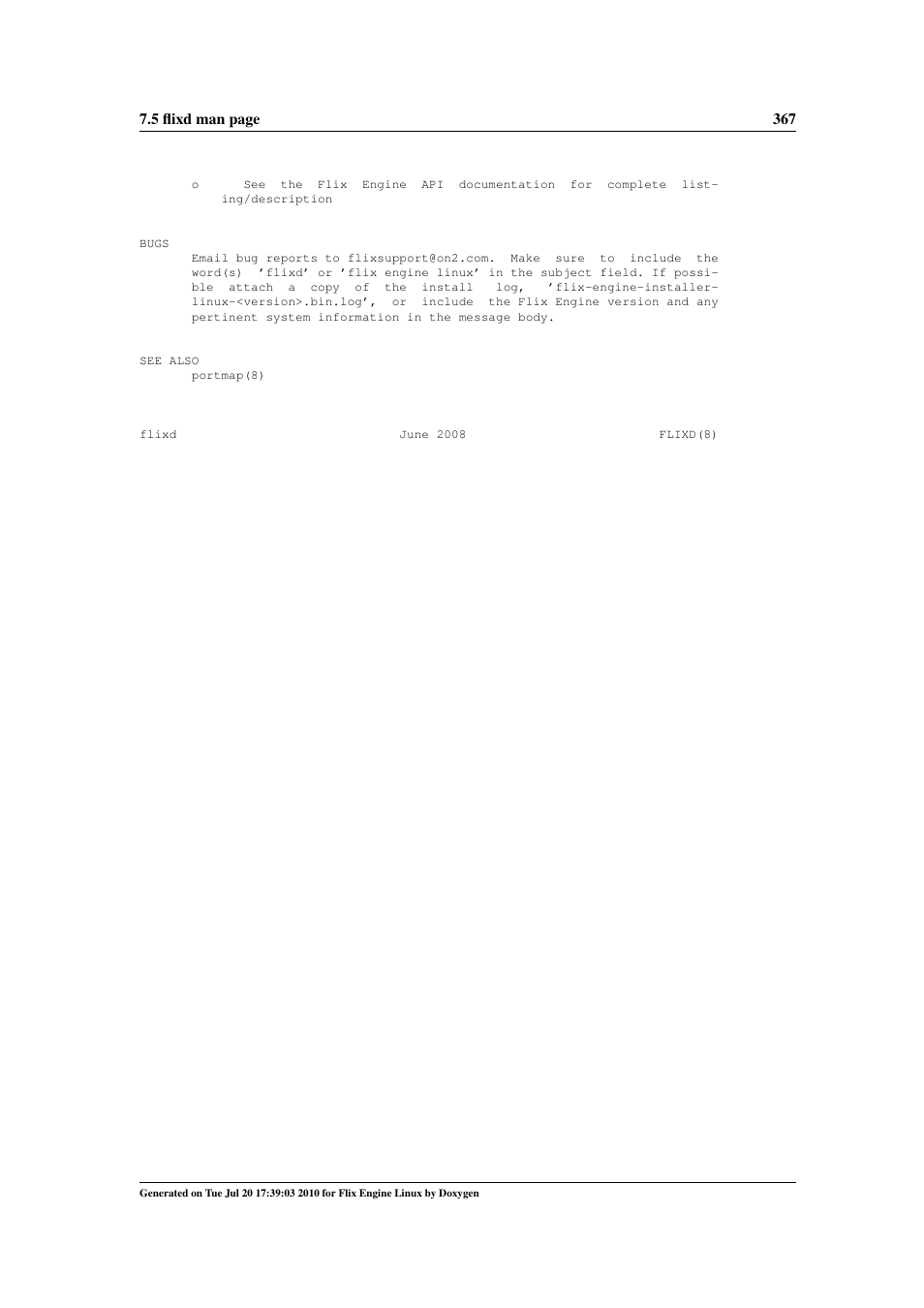 Google Flix Engine Linux Reference Manual User Manual | Page 373 / 545