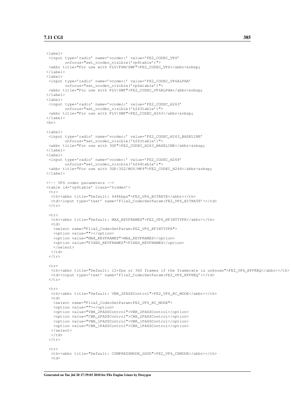 Google Flix Engine Linux Reference Manual User Manual | Page 391 / 545