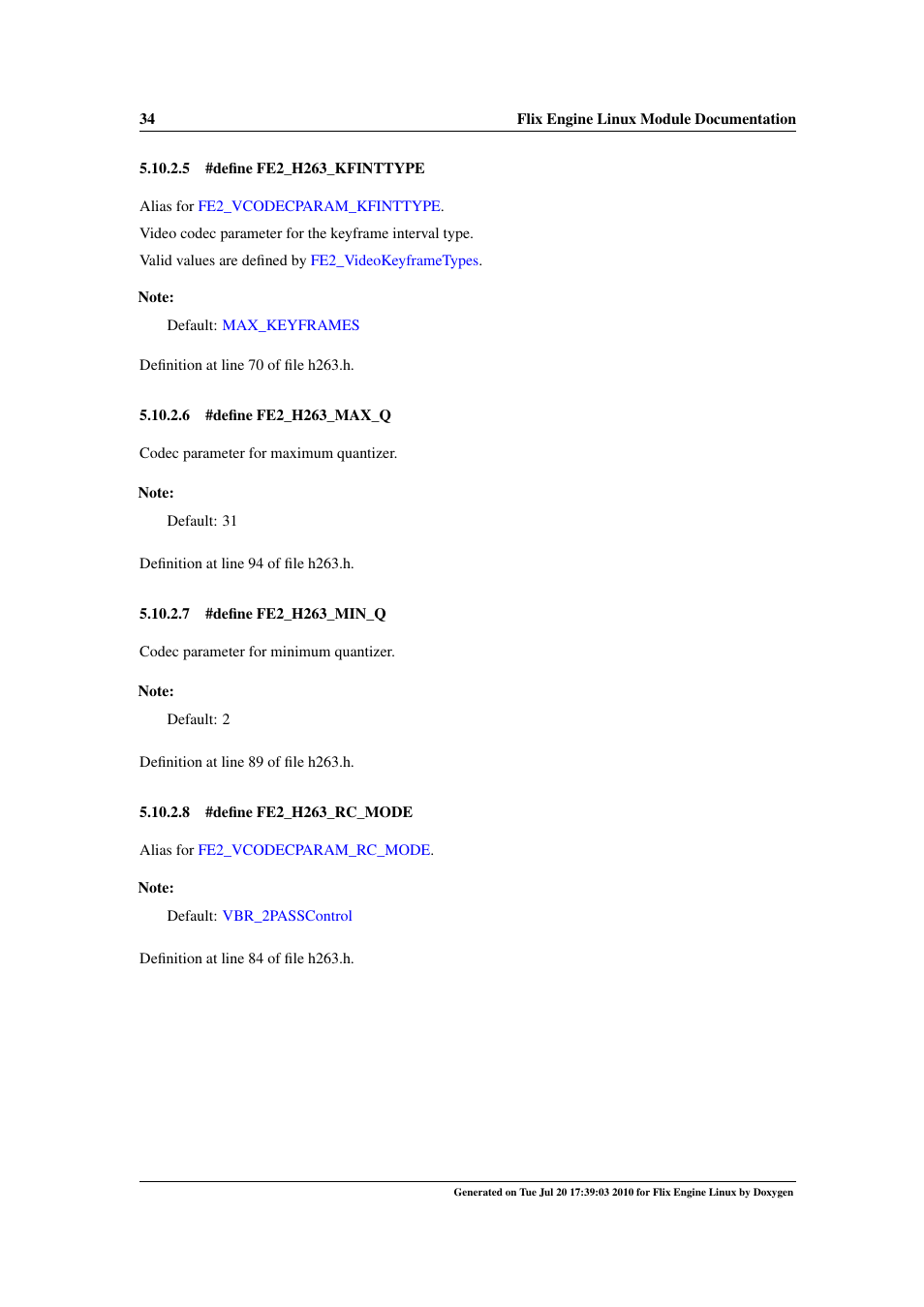 Fe2_h263_rc_mode, Fe2_h263_min_q, Fe2_h263_max_q | Google Flix Engine Linux Reference Manual User Manual | Page 40 / 545