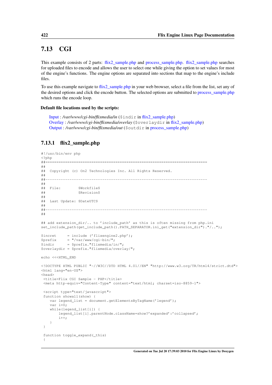 13 cgi | Google Flix Engine Linux Reference Manual User Manual | Page 428 / 545