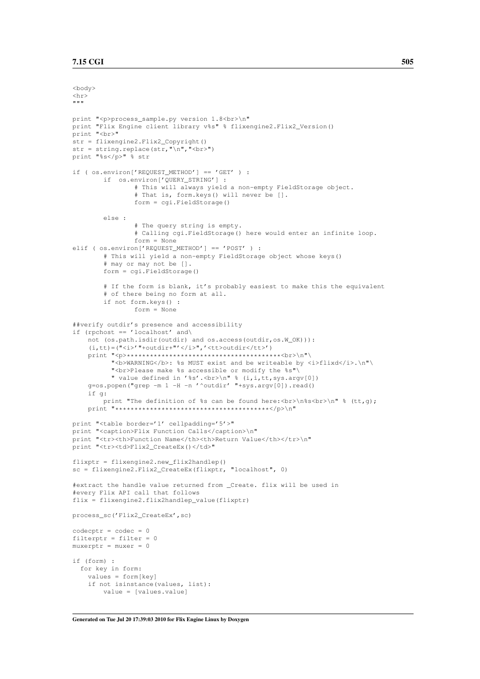 Google Flix Engine Linux Reference Manual User Manual | Page 511 / 545