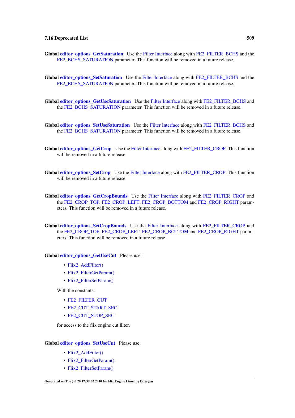 Deprecated | Google Flix Engine Linux Reference Manual User Manual | Page 515 / 545