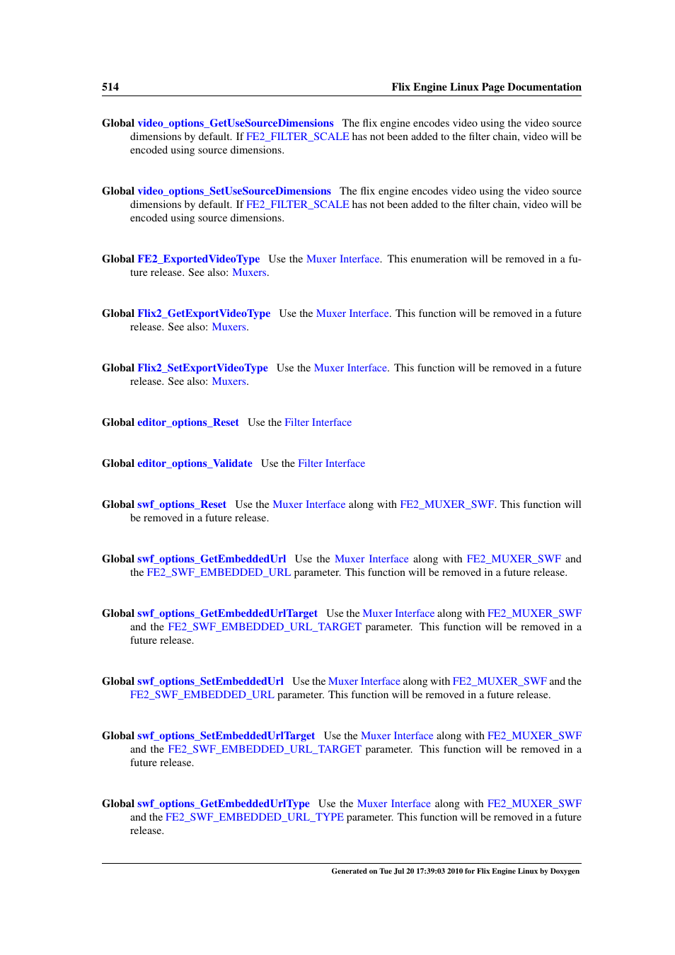 Deprecated | Google Flix Engine Linux Reference Manual User Manual | Page 520 / 545
