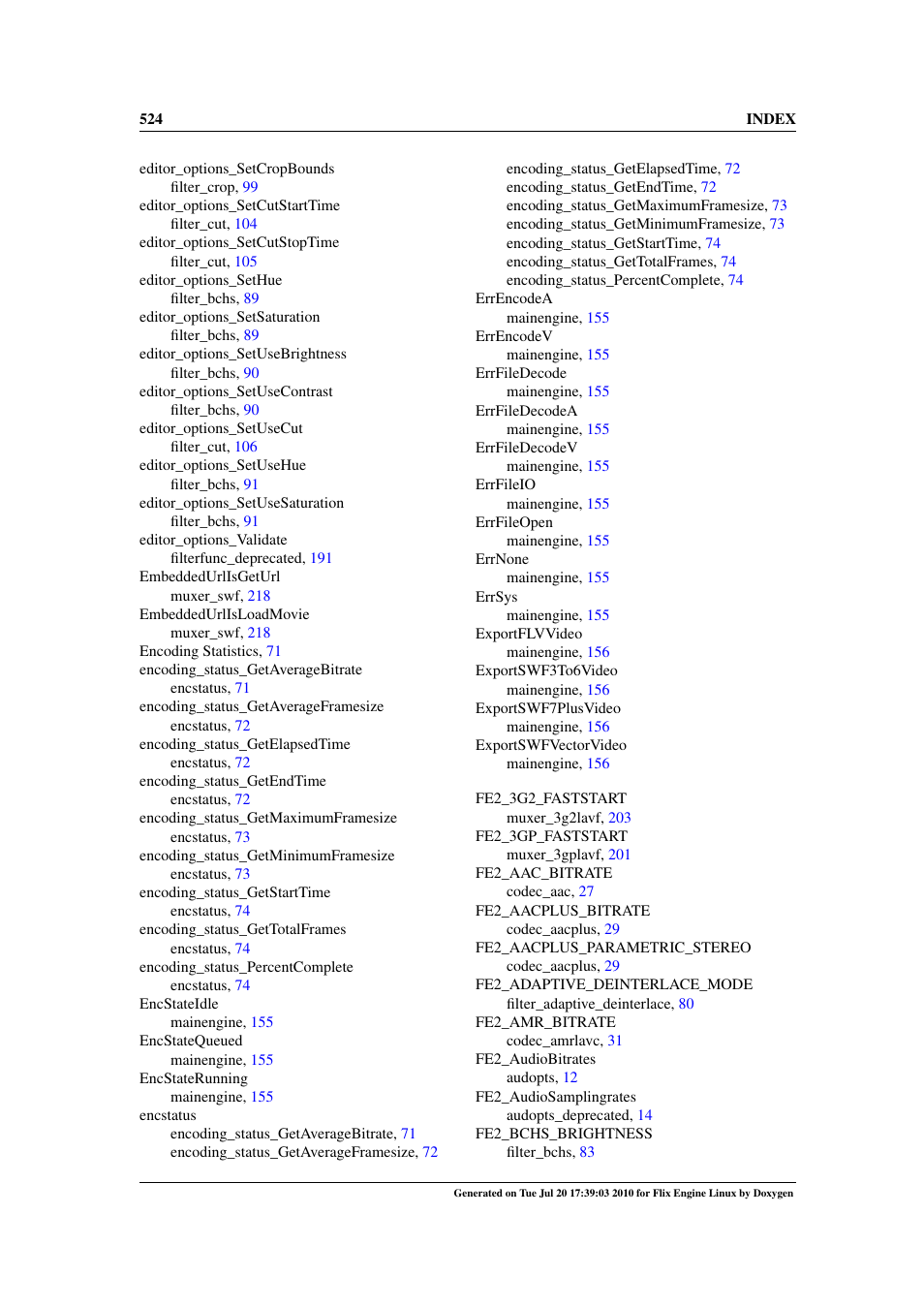 Google Flix Engine Linux Reference Manual User Manual | Page 530 / 545