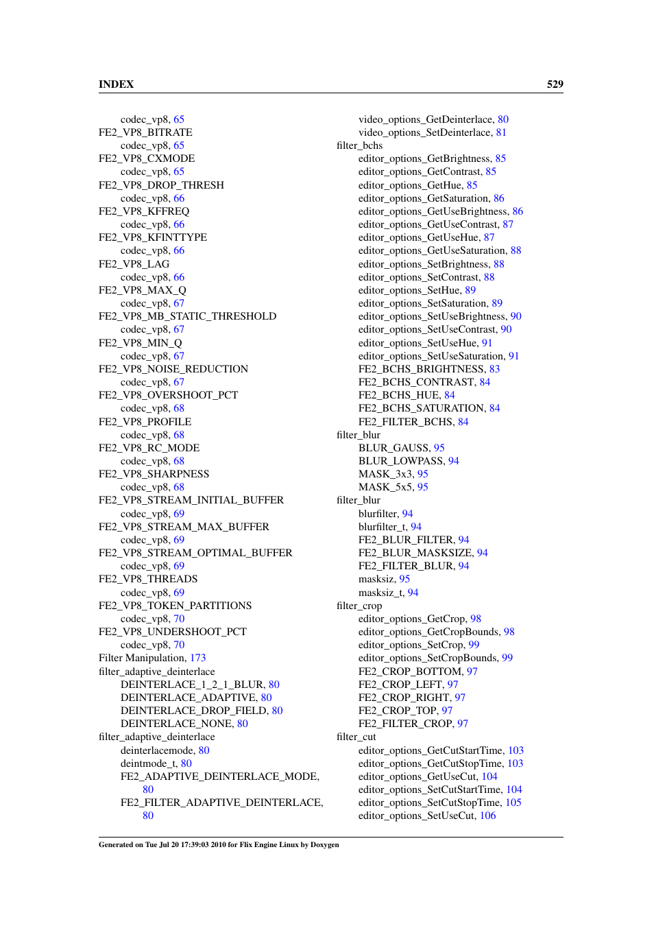 Google Flix Engine Linux Reference Manual User Manual | Page 535 / 545