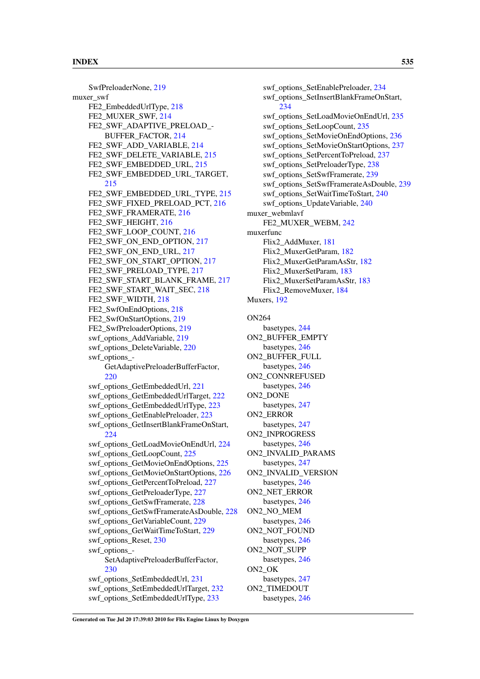 Google Flix Engine Linux Reference Manual User Manual | Page 541 / 545