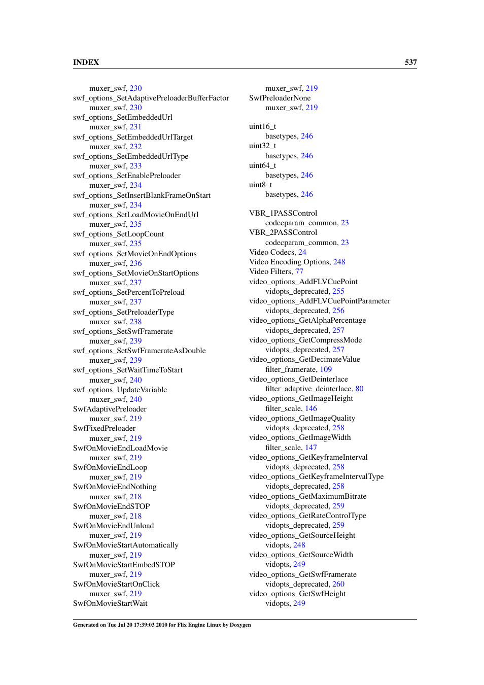 Google Flix Engine Linux Reference Manual User Manual | Page 543 / 545