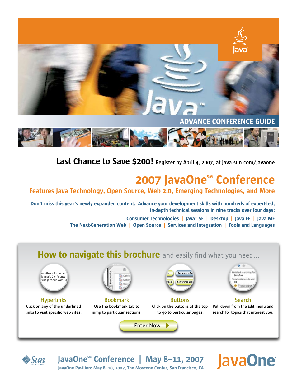 Google 2007 JavaOne Advance Conference Guide User Manual | 68 pages