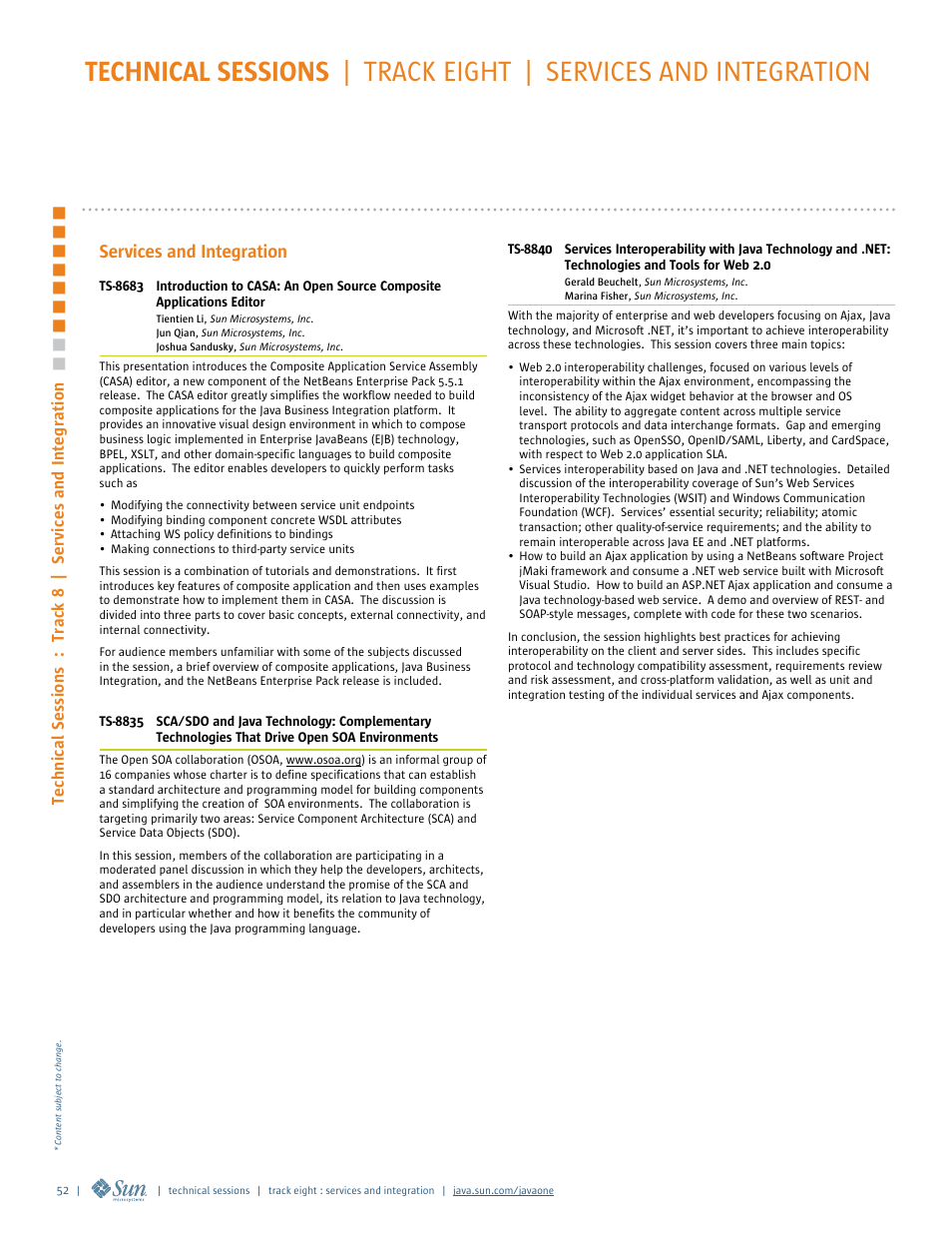 Google 2007 JavaOne Advance Conference Guide User Manual | Page 54 / 68