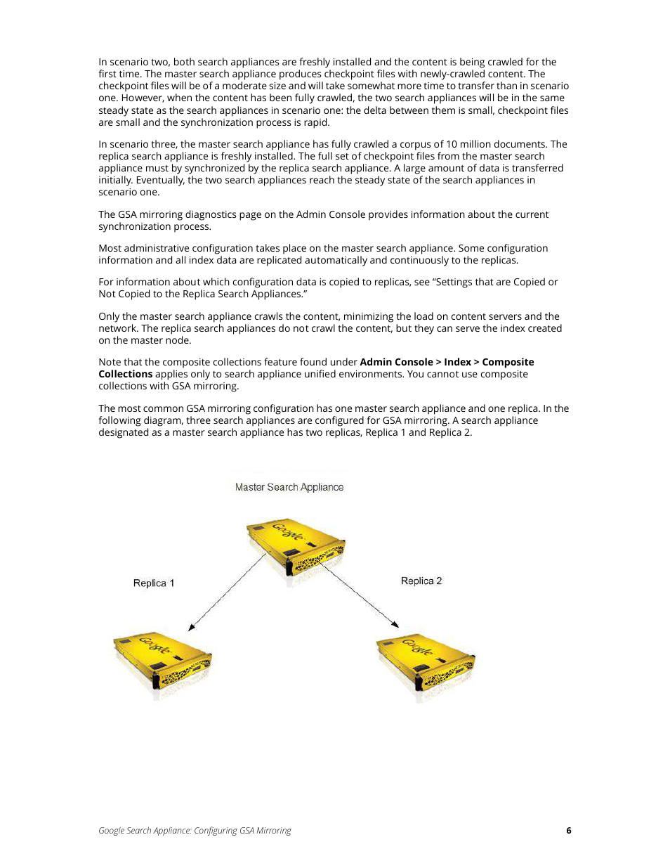 Google Search Appliance Configuring GSA Mirroring version 7.2 User Manual | Page 6 / 17