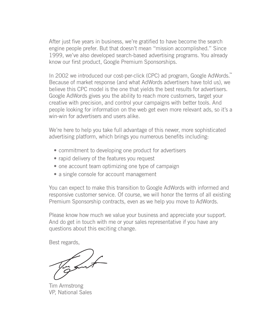 Google Moving to Google AdWords A Hands-On Guide for Premium Advertisers User Manual | Page 2 / 24