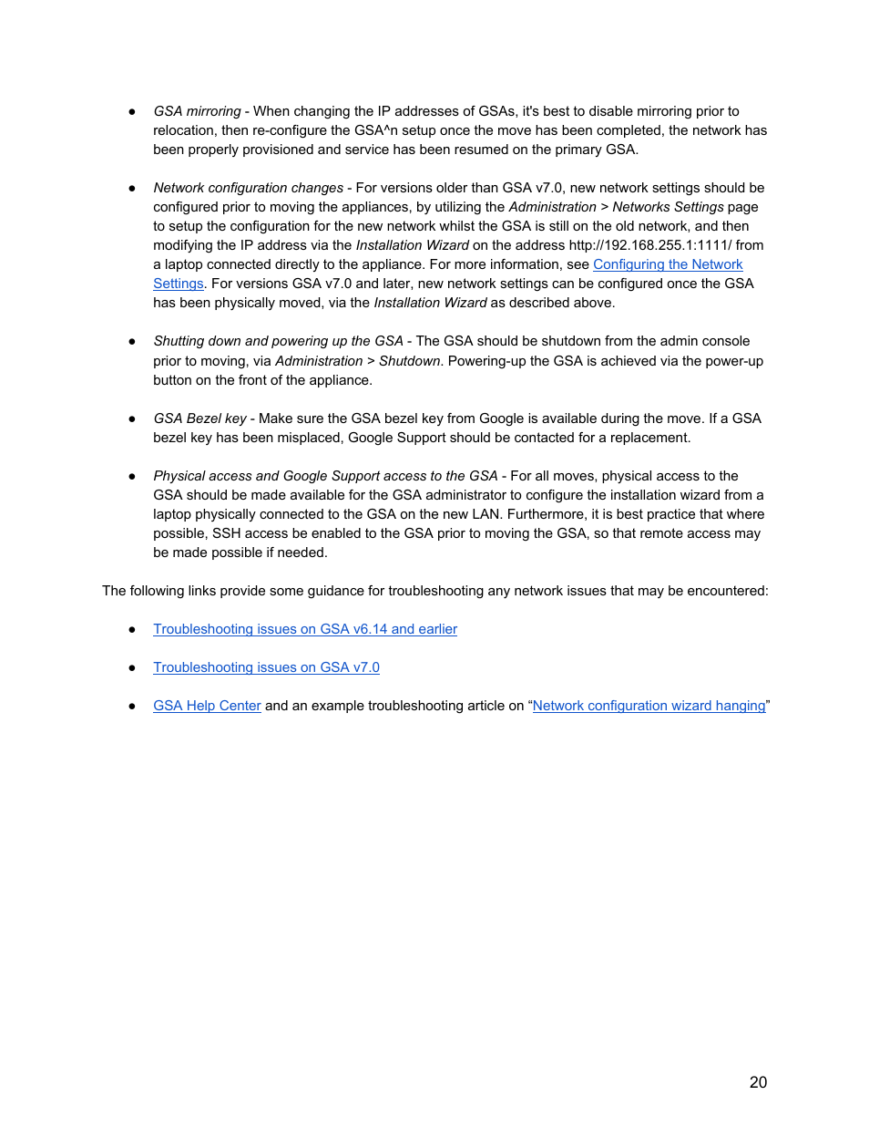 Google Search Appliance Upgrade and Migration Handbook User Manual | Page 20 / 22