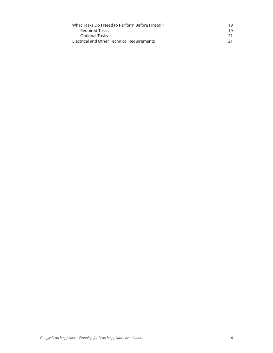 Google Search Appliance Planning for Search Appliance Installation User Manual | Page 4 / 23