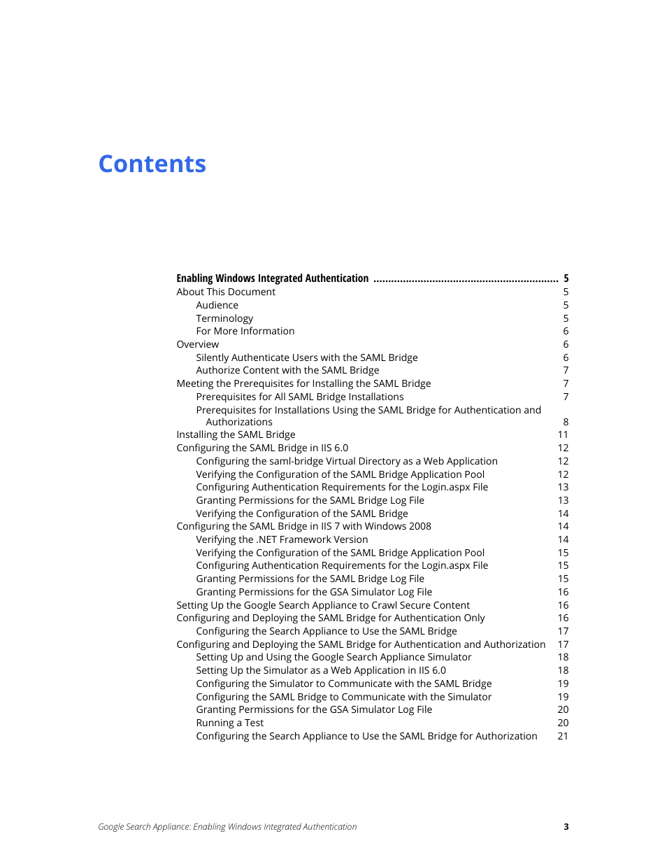 Google Search Appliance Enabling Windows Integrated Authentication version 6.8 User Manual | Page 3 / 25