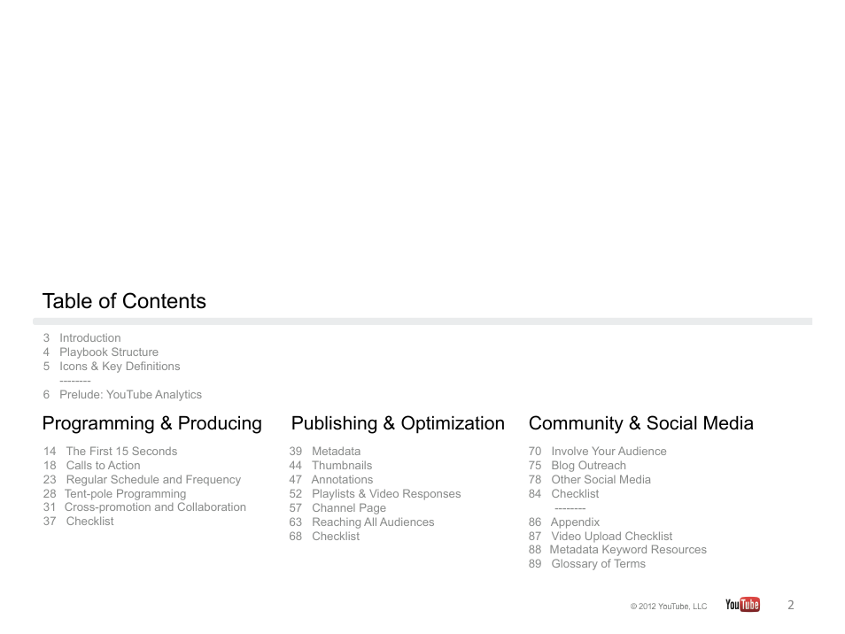 Google YouTube Creator Playbook Guide Version 2 User Manual | Page 2 / 91