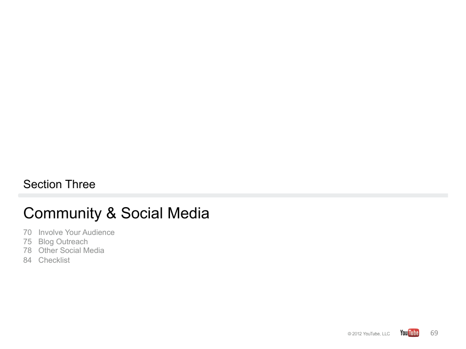 Community & social media | Google YouTube Creator Playbook Guide Version 2 User Manual | Page 69 / 91
