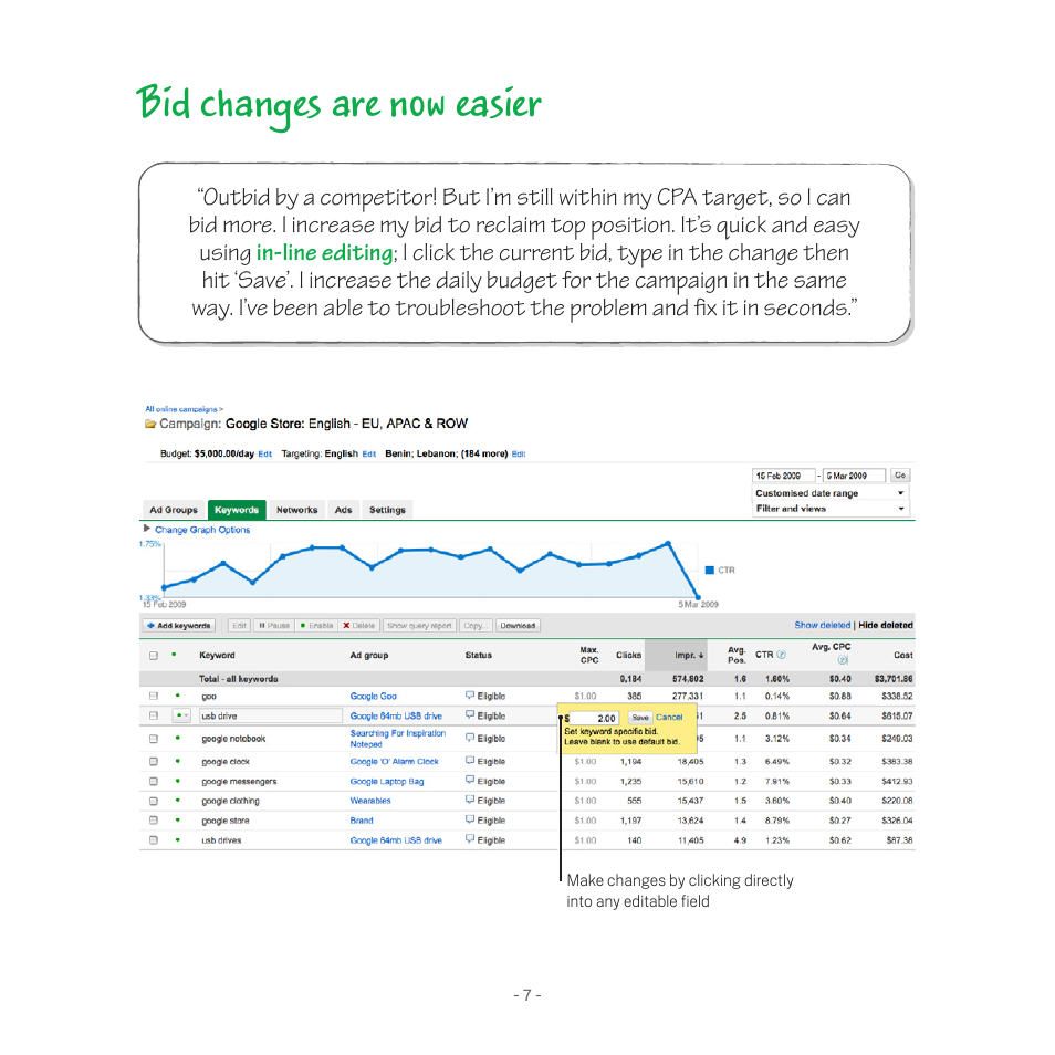 Bid changes are now easier | Google Search hero Utility Belt Instruction Manual User Manual | Page 9 / 20