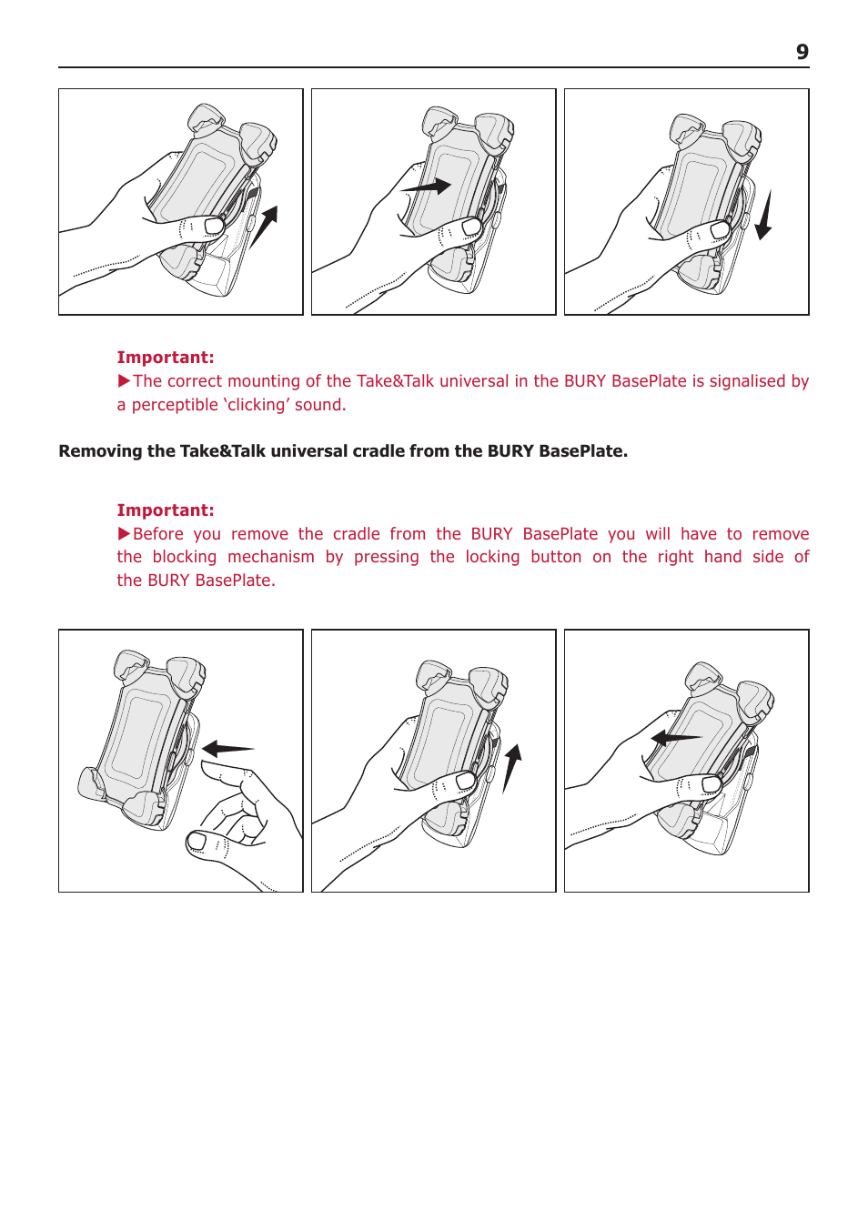 BURY UNI Take&Talk universal User Manual | Page 11 / 24