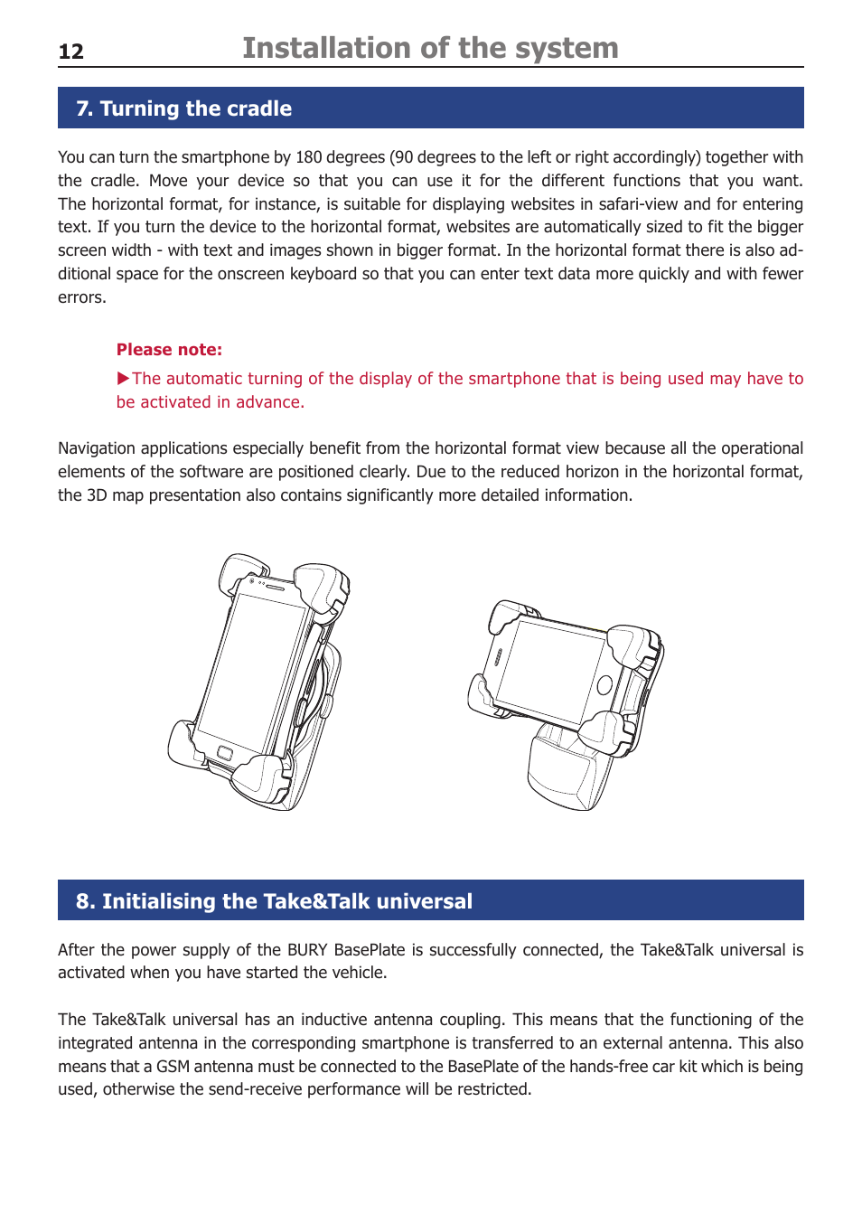 Installation of the system | BURY UNI Take&Talk universal User Manual | Page 14 / 24