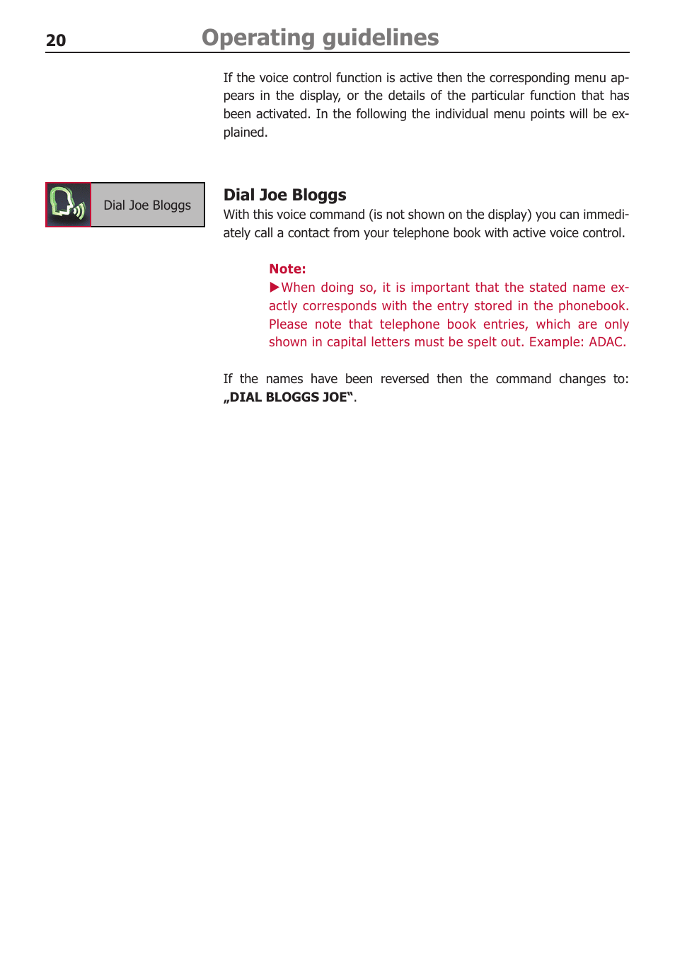Operating guidelines | BURY CC 9060 Music USER Manual User Manual | Page 20 / 44