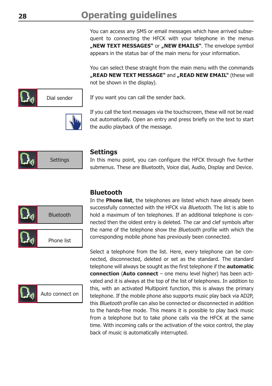 Operating guidelines | BURY CC 9060 Music USER Manual User Manual | Page 28 / 44