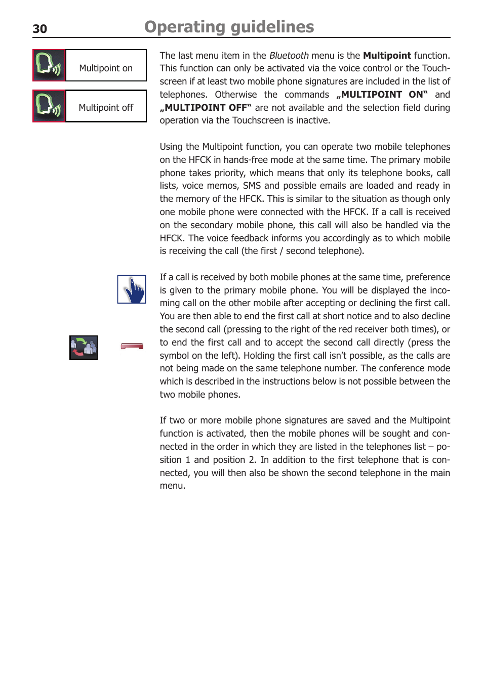 Operating guidelines | BURY CC 9060 Music USER Manual User Manual | Page 30 / 44