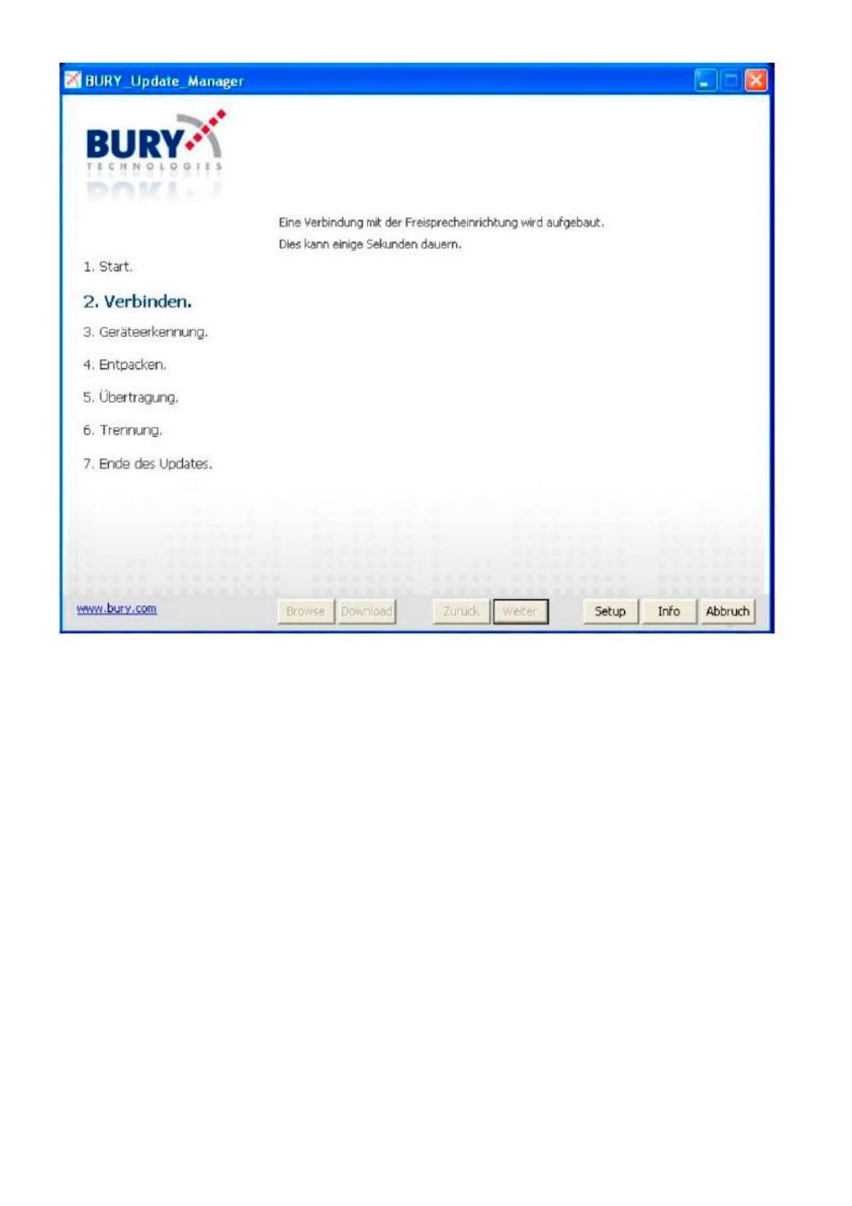 BURY AD9060 Update guide with MS Windows Software User Manual | Page 13 / 19