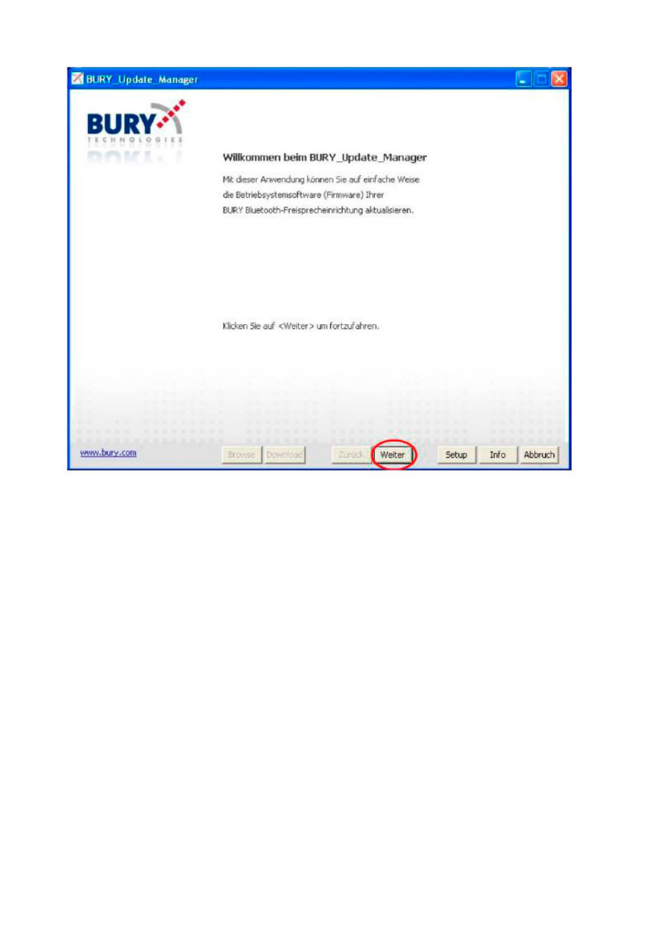 BURY AD9060 Update guide with MS Windows Software User Manual | Page 9 / 19