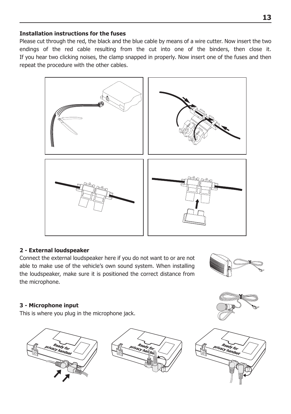 BURY CP 1000 CarPhone USER Manual User Manual | Page 13 / 32