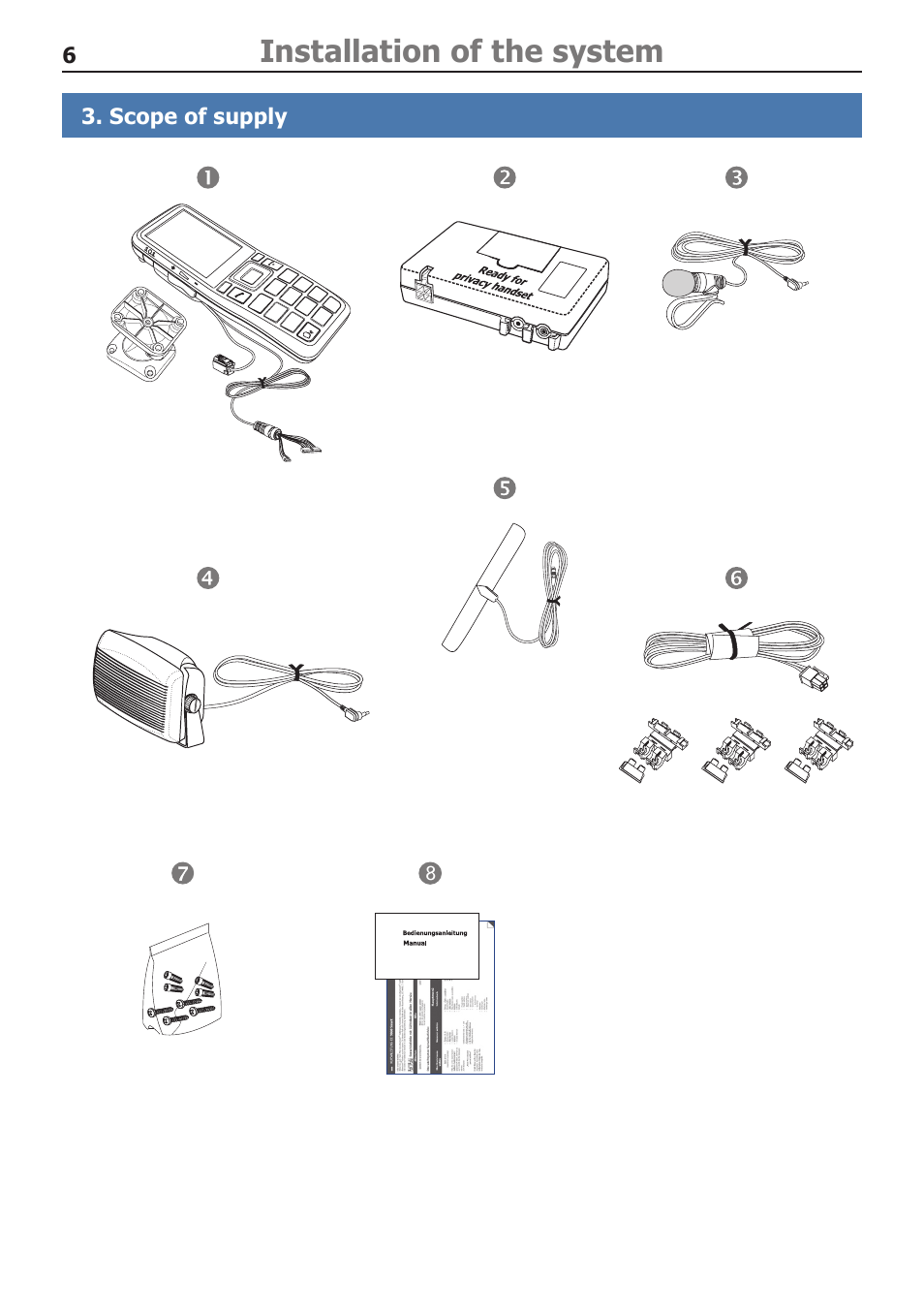 Installation of the system | BURY CP 1000 CarPhone USER Manual User Manual | Page 6 / 32