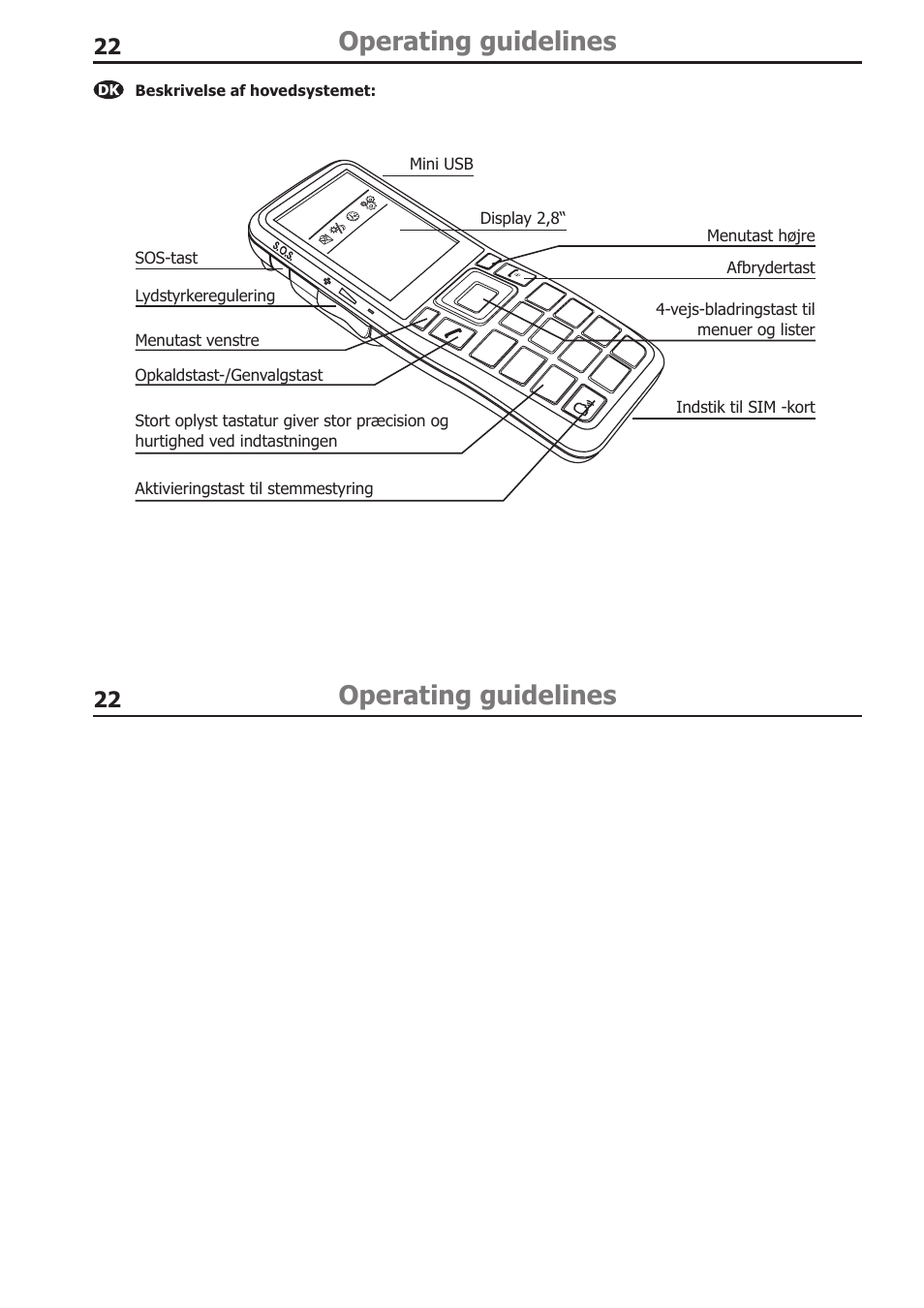 Operating guidelines | BURY CP 1000 CarPhone USER Manual User Manual | Page 22 / 30