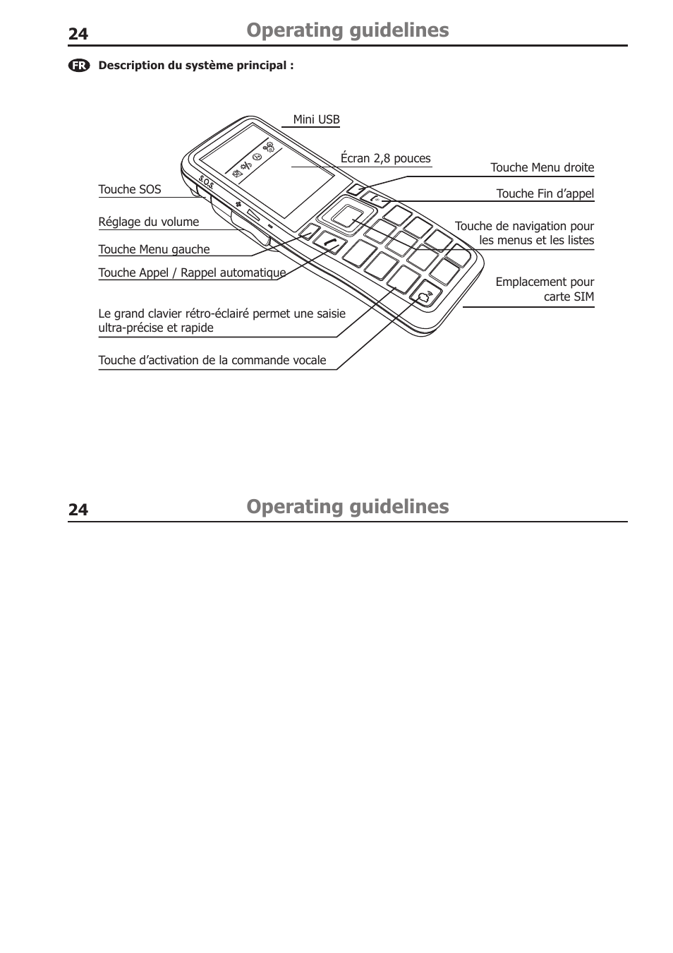 Operating guidelines | BURY CP 1000 CarPhone USER Manual User Manual | Page 24 / 30