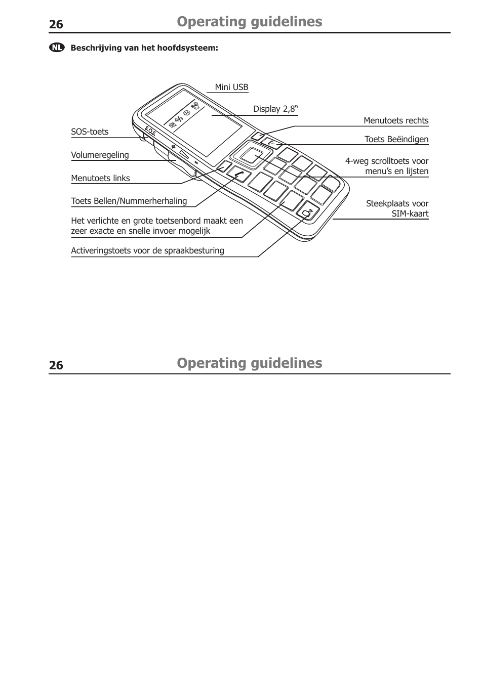 Operating guidelines | BURY CP 1000 CarPhone USER Manual User Manual | Page 26 / 30