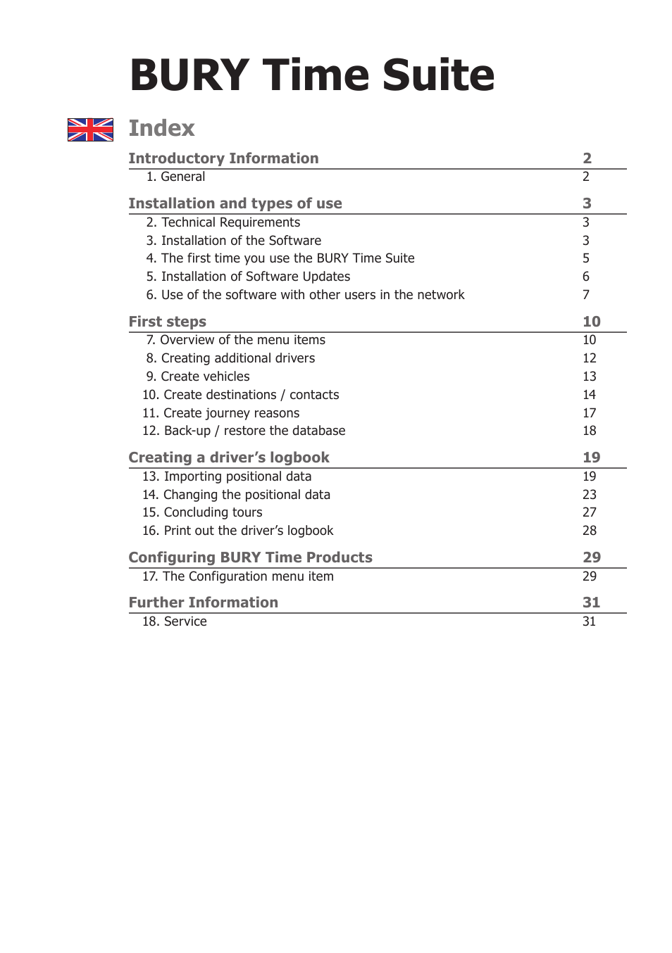 BURY Time Suite User Manual | 32 pages