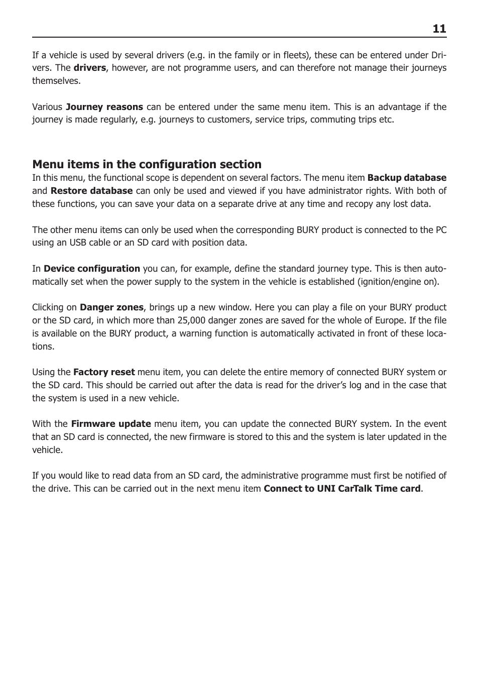 BURY Time Suite User Manual | Page 11 / 32