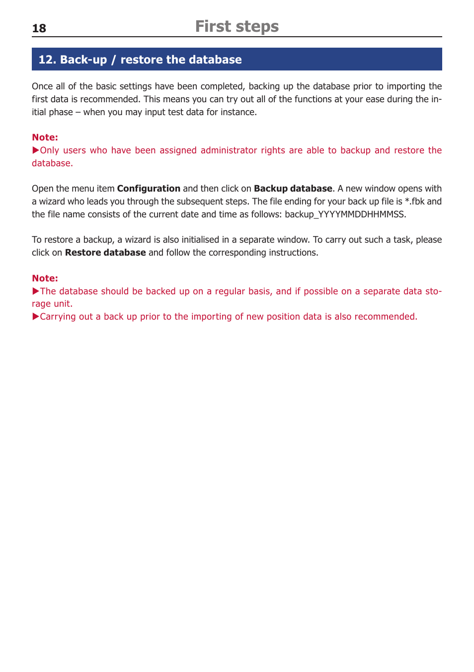 First steps | BURY Time Suite User Manual | Page 18 / 32