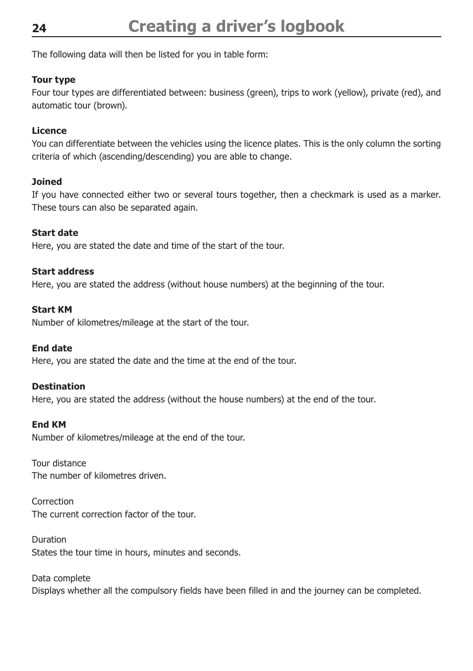 Creating a driver’s logbook | BURY Time Suite User Manual | Page 24 / 32