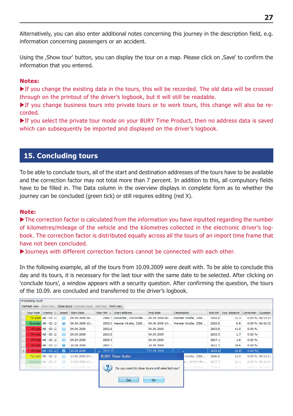 27 15. concluding tours | BURY Time Suite User Manual | Page 27 / 32