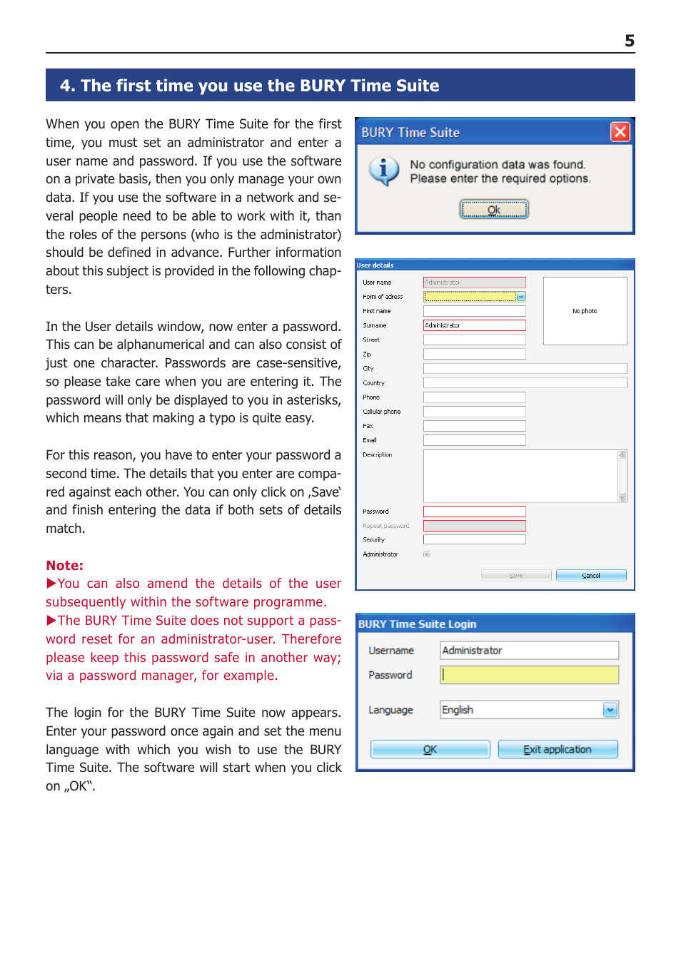 BURY Time Suite User Manual | Page 5 / 32