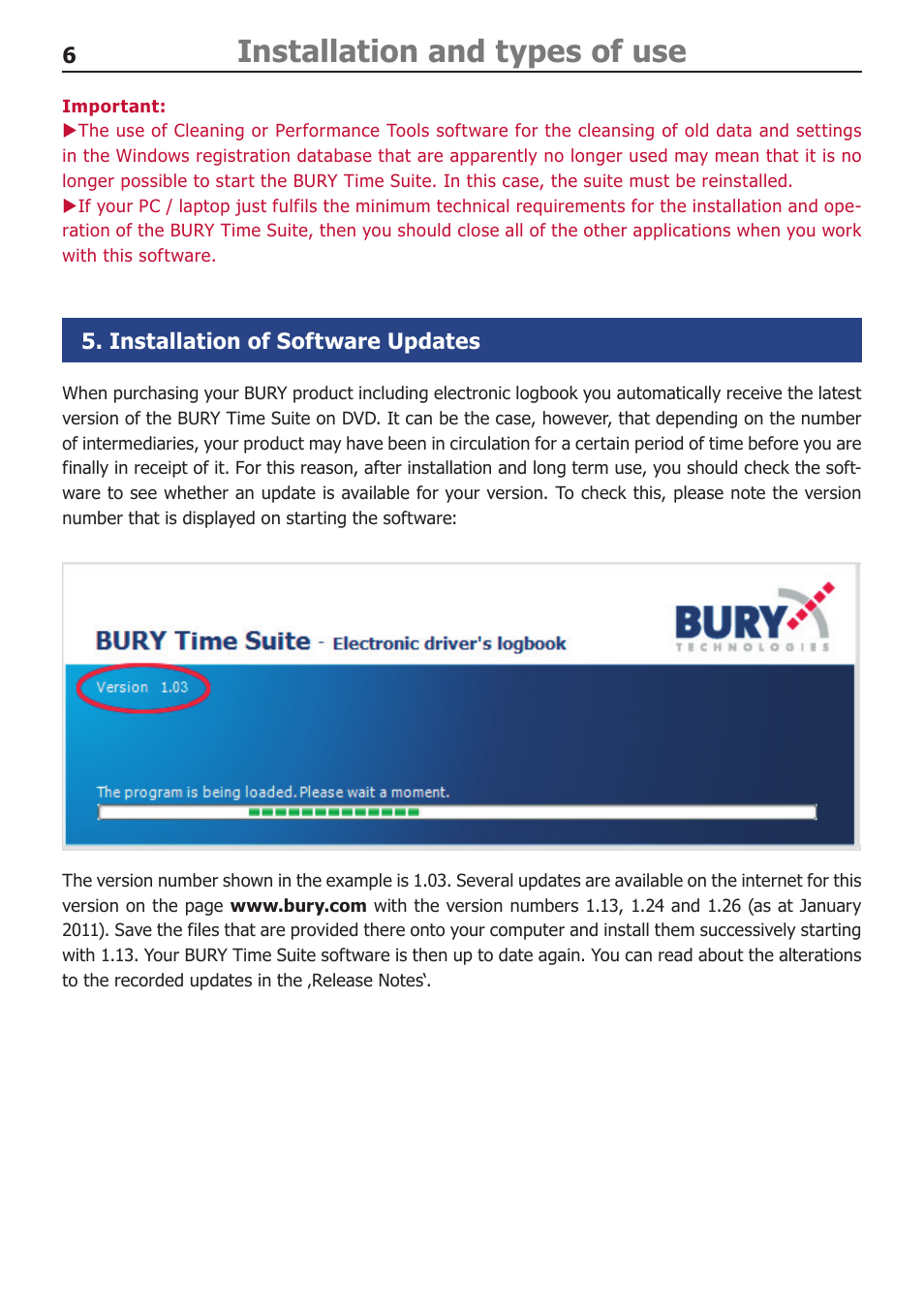 Installation and types of use | BURY Time Suite User Manual | Page 6 / 32