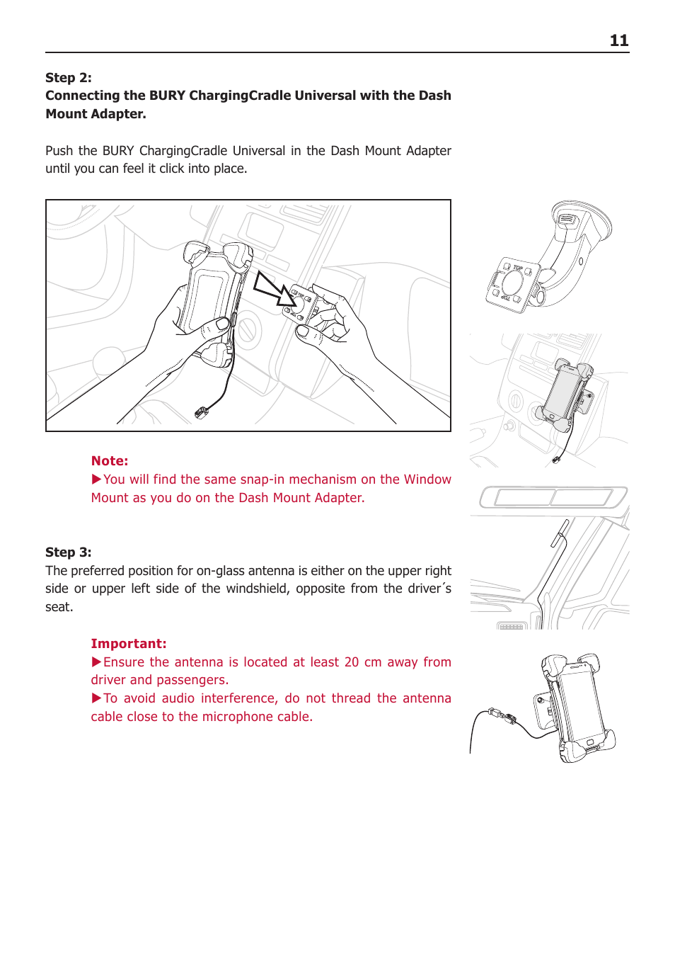 BURY ChargingCradle Universal User Manual | Page 13 / 22