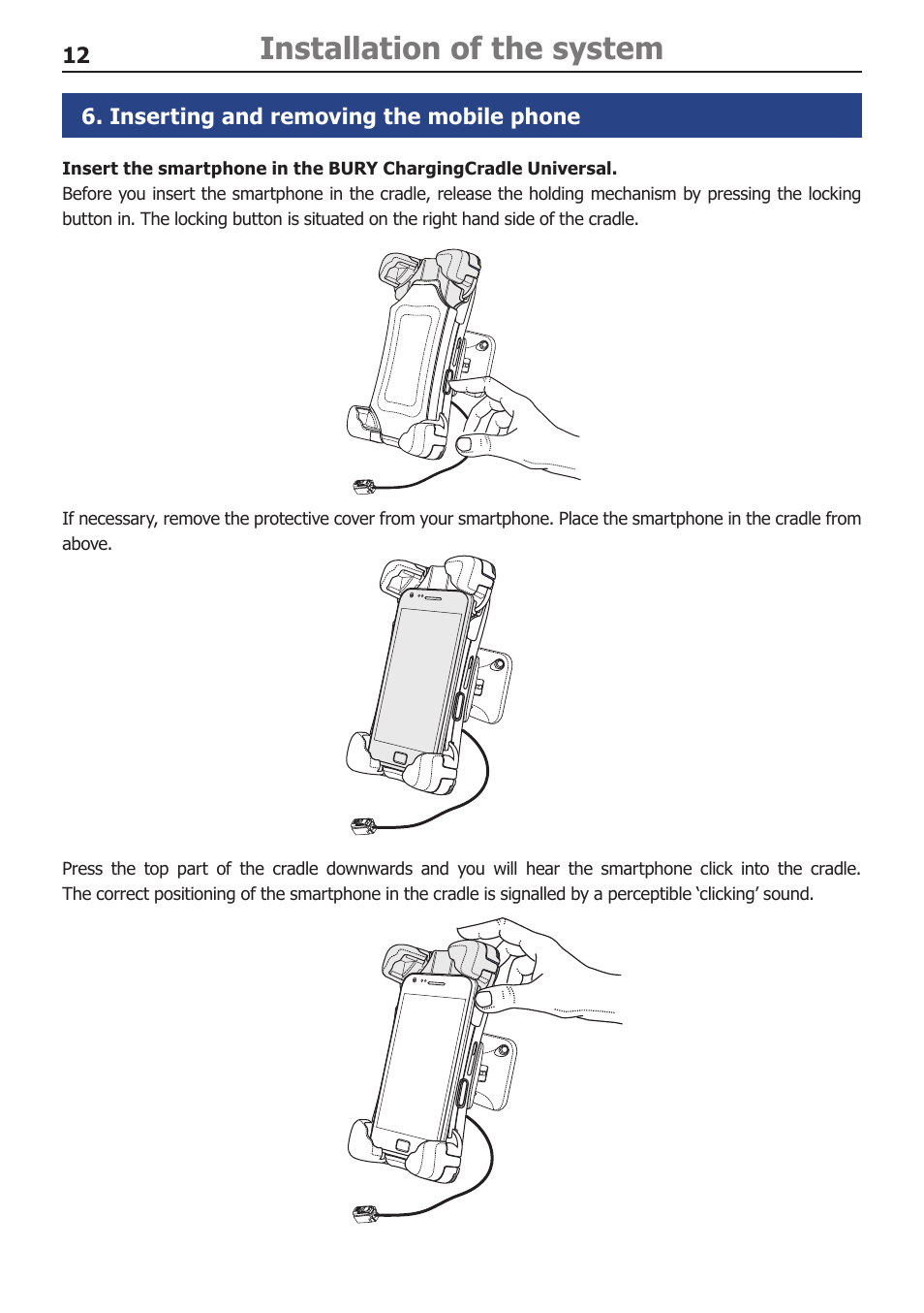 Installation of the system | BURY ChargingCradle Universal User Manual | Page 14 / 22