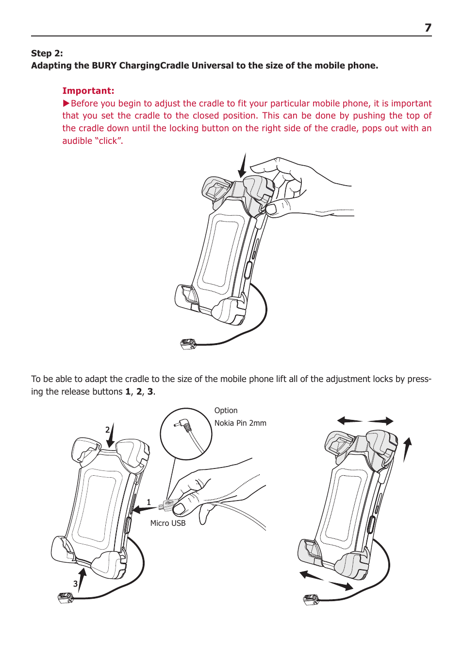 BURY ChargingCradle Universal User Manual | Page 9 / 22