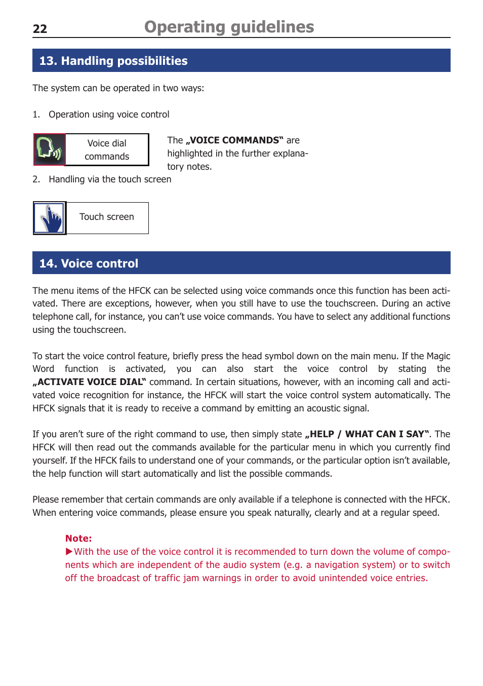 Operating guidelines | BURY CC 9068 APP USER Manual User Manual | Page 22 / 44