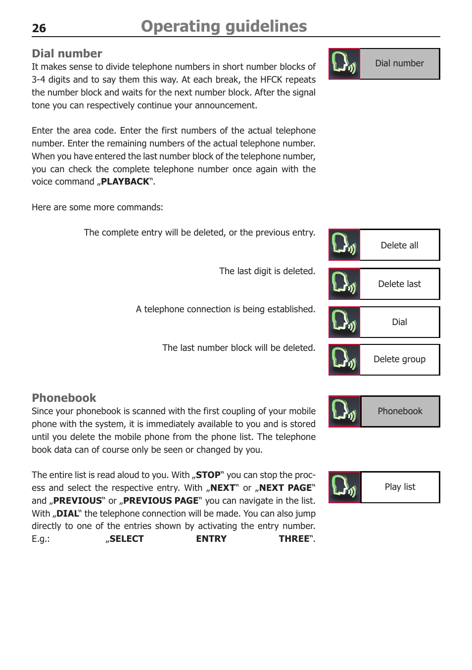 Operating guidelines | BURY CC 9068 APP USER Manual User Manual | Page 26 / 44
