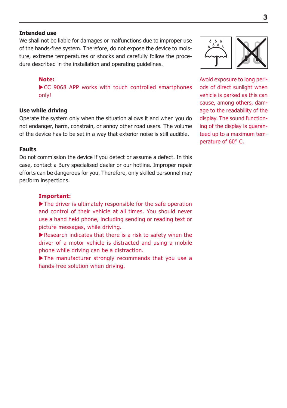 BURY CC 9068 APP USER Manual User Manual | Page 3 / 44