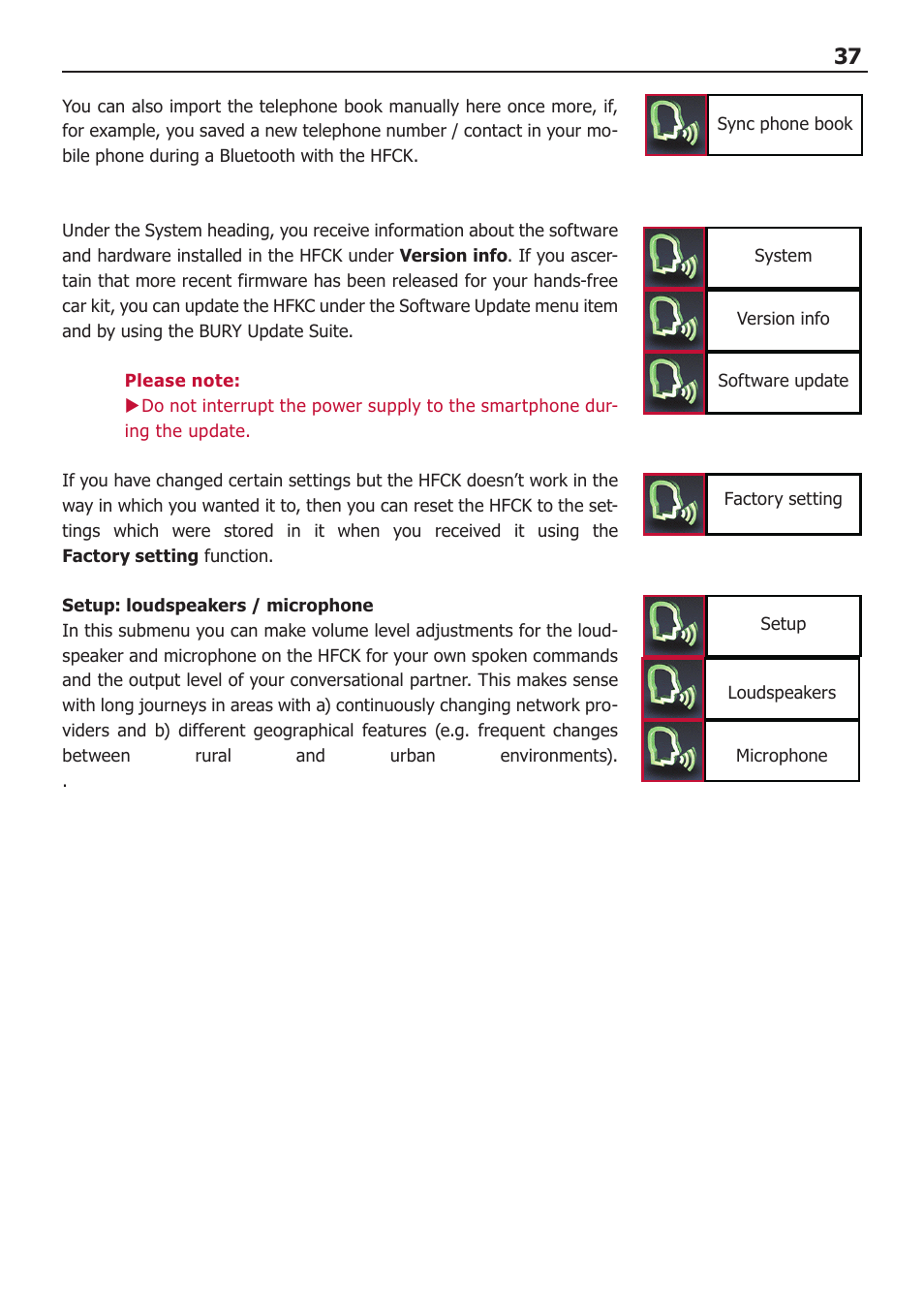 BURY CC 9068 APP USER Manual User Manual | Page 37 / 44