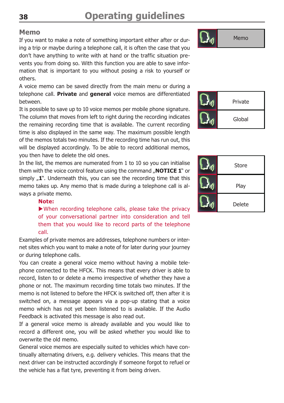 Operating guidelines | BURY CC 9068 APP USER Manual User Manual | Page 38 / 44